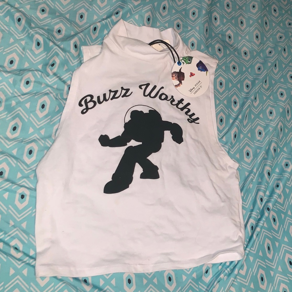 Forever 21 x Disney Pixar Turtleneck Crop Top Crop